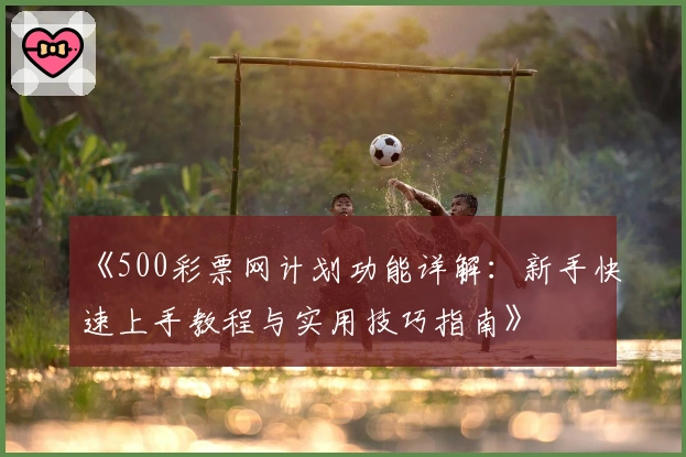 《500彩票网计划功能详解：新手快速上手教程与实用技巧指南》